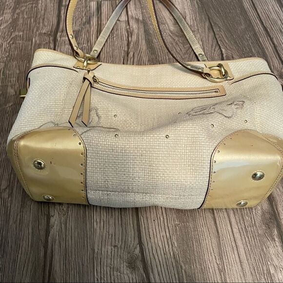 COACH Limited Edition Hamptons Floral Straw Bag 98 - Picture 5 of 14